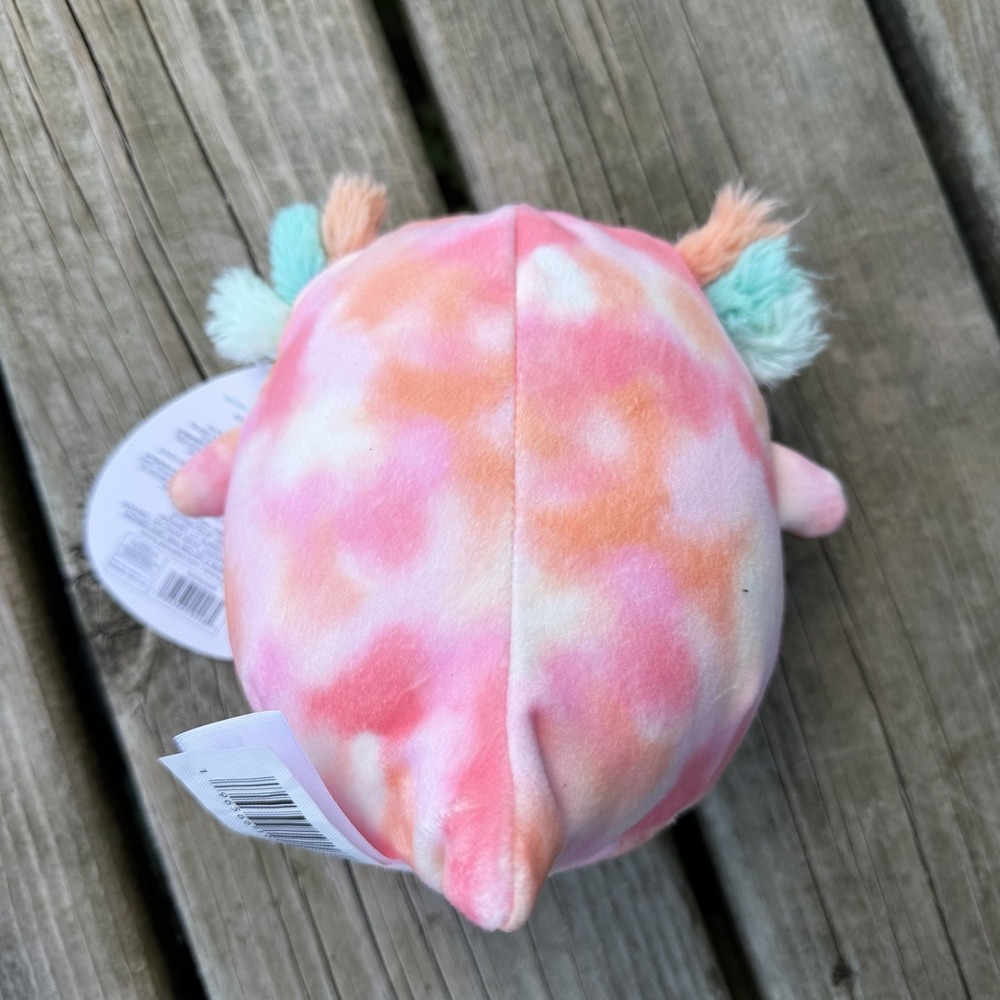 Squishmallows Aksel Axolotl Plush Stuffed Animal Pink Tie-Dye - Picture 2 of 5